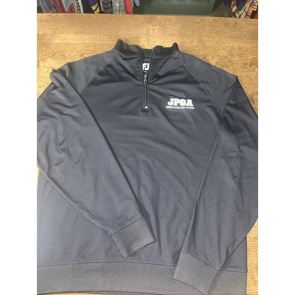 Footjoy Quarter Zip Men's M Black EXCELLENT CONDITION